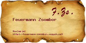 Feuermann Zsombor névjegykártya